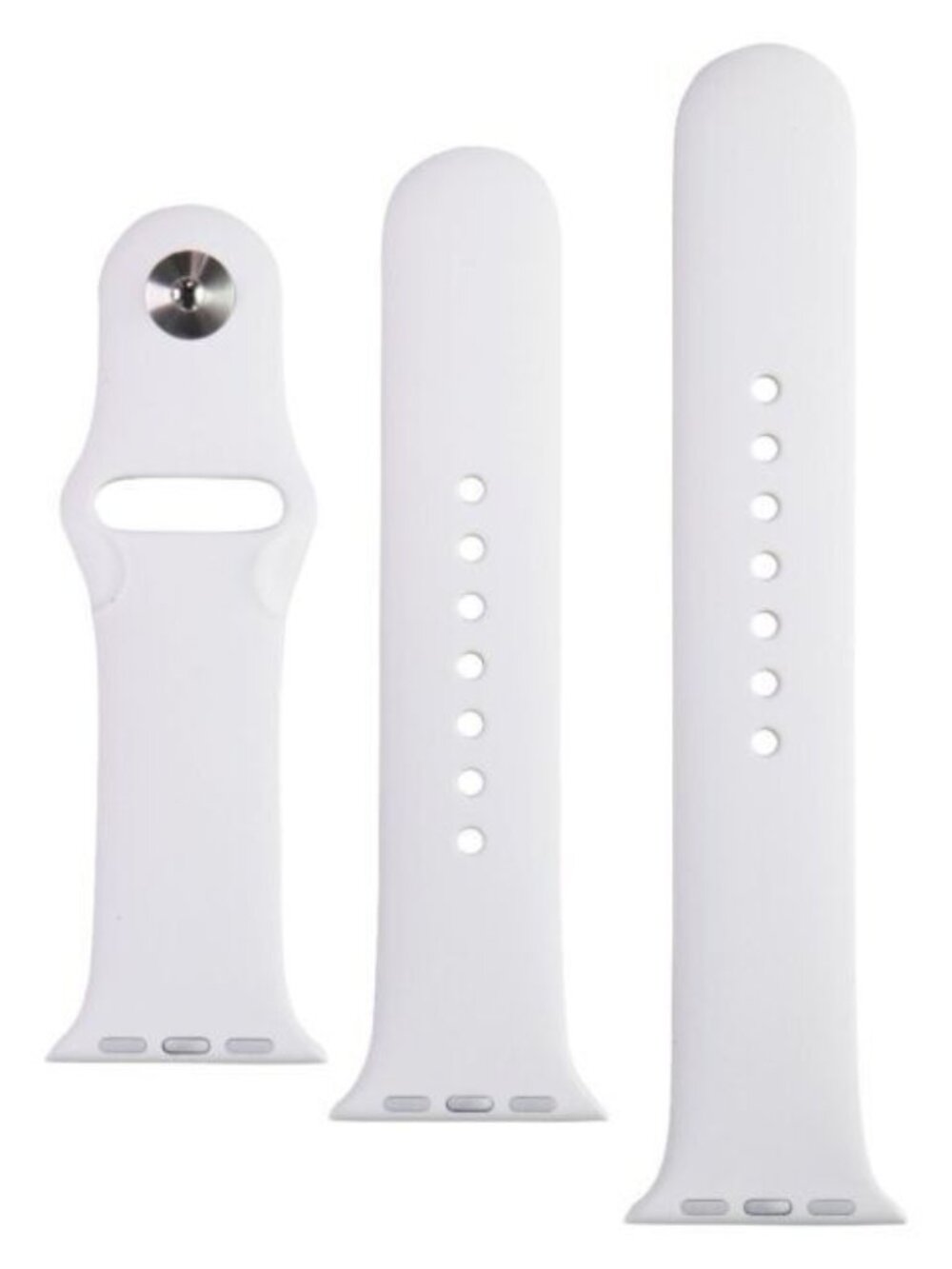 Apple Silicone Sport Band in White Size M/L